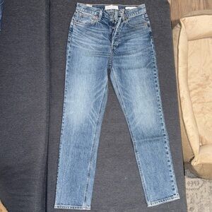 Aritzia Denim Forum Yoko High Rise Slim Jeans